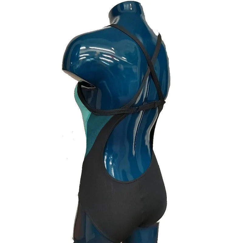 Aqua Sphere "Phelps" Kalista Swimming Costume - Black/Turquoise