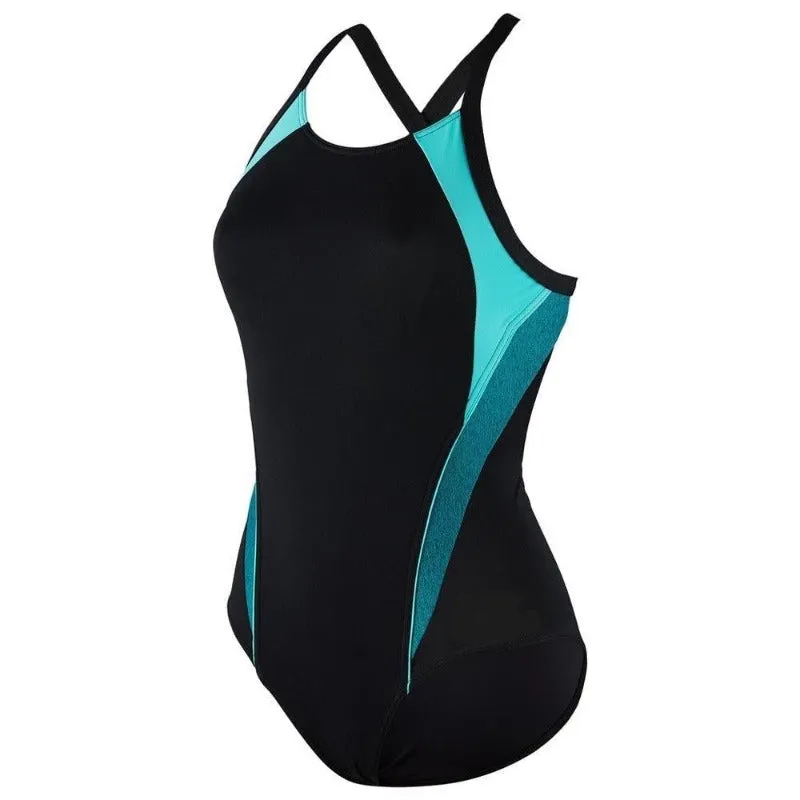 Aqua Sphere "Phelps" Kalista Swimming Costume - Black/Turquoise