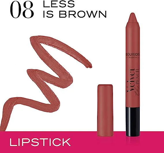 Bourjois Velvet The Pencil Lipstick - 08 Less is Brown