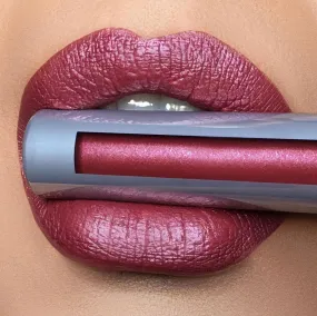 Callback | An Earthy Berry Bronze With Silver And Gold Shimmer Liquid Lipstick