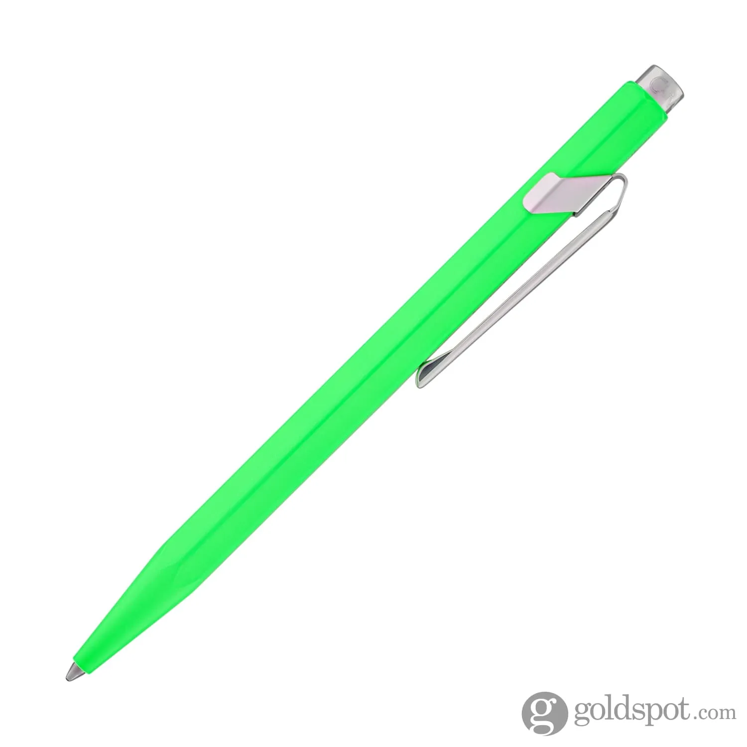 Caran d'Ache 849 Metal Collection Ballpoint Pen in Fluorescent Yellow & Green