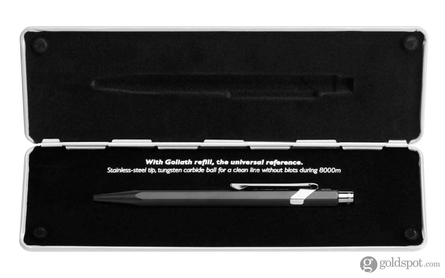 Caran d'Ache 849 Popline Ballpoint Pen in Black with Holder