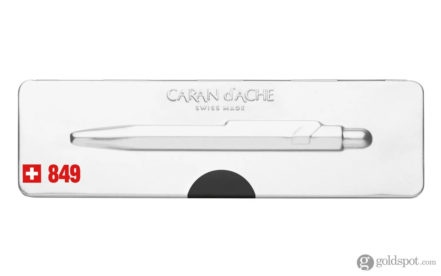 Caran d'Ache 849 Popline Ballpoint Pen in Black with Holder