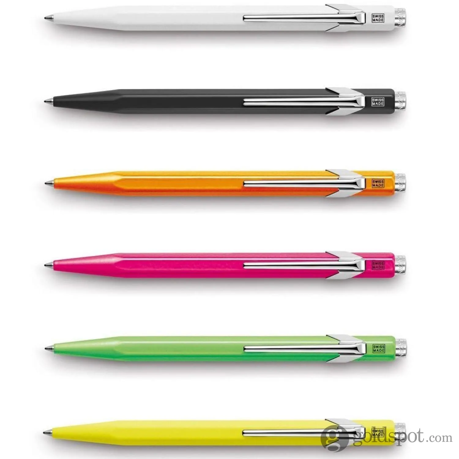 Caran d'Ache 849 Popline Ballpoint Pen in Fluorescent Green