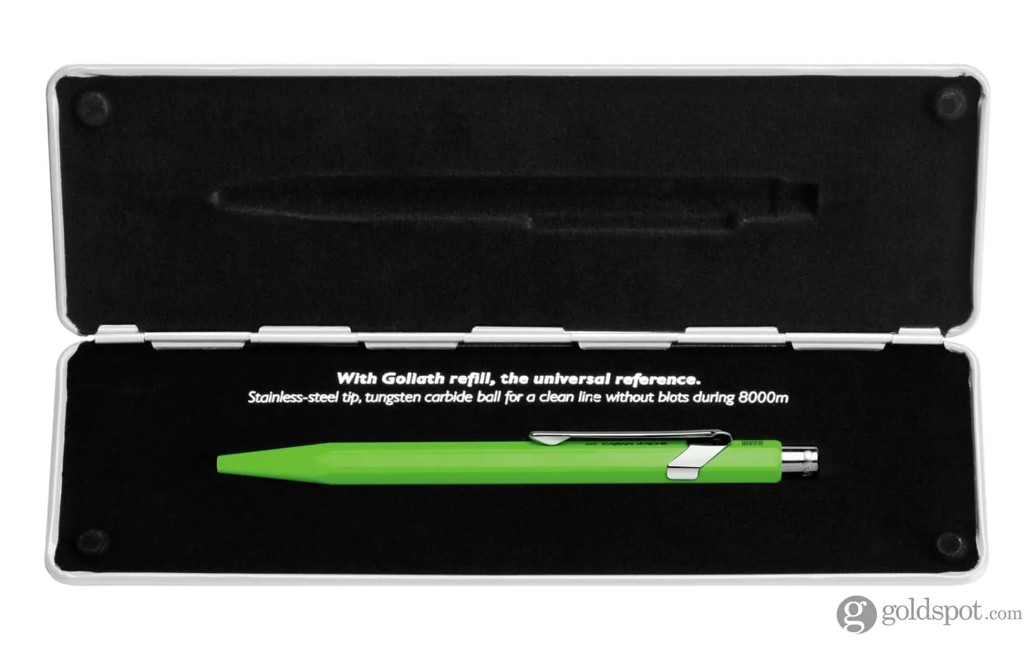 Caran d'Ache 849 Popline Ballpoint Pen in Fluorescent Green