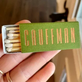 Copper Foil Printed Last Name Matchboxes