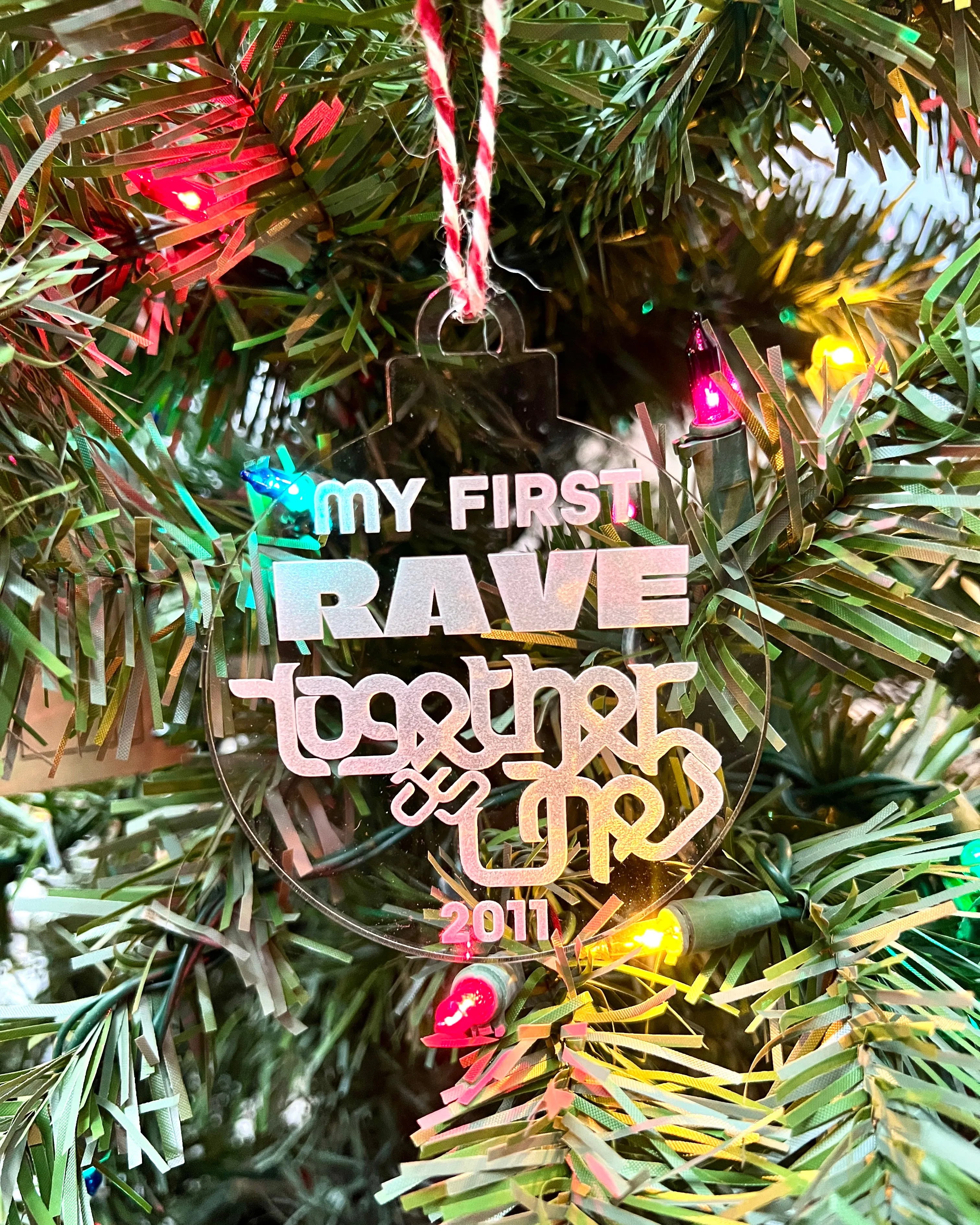 Custom First Rave Ornament