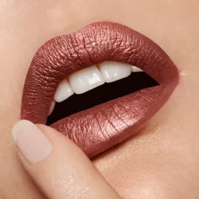 Film Noir | A Frosted Rich Golden Bronze Liquid Lipstick