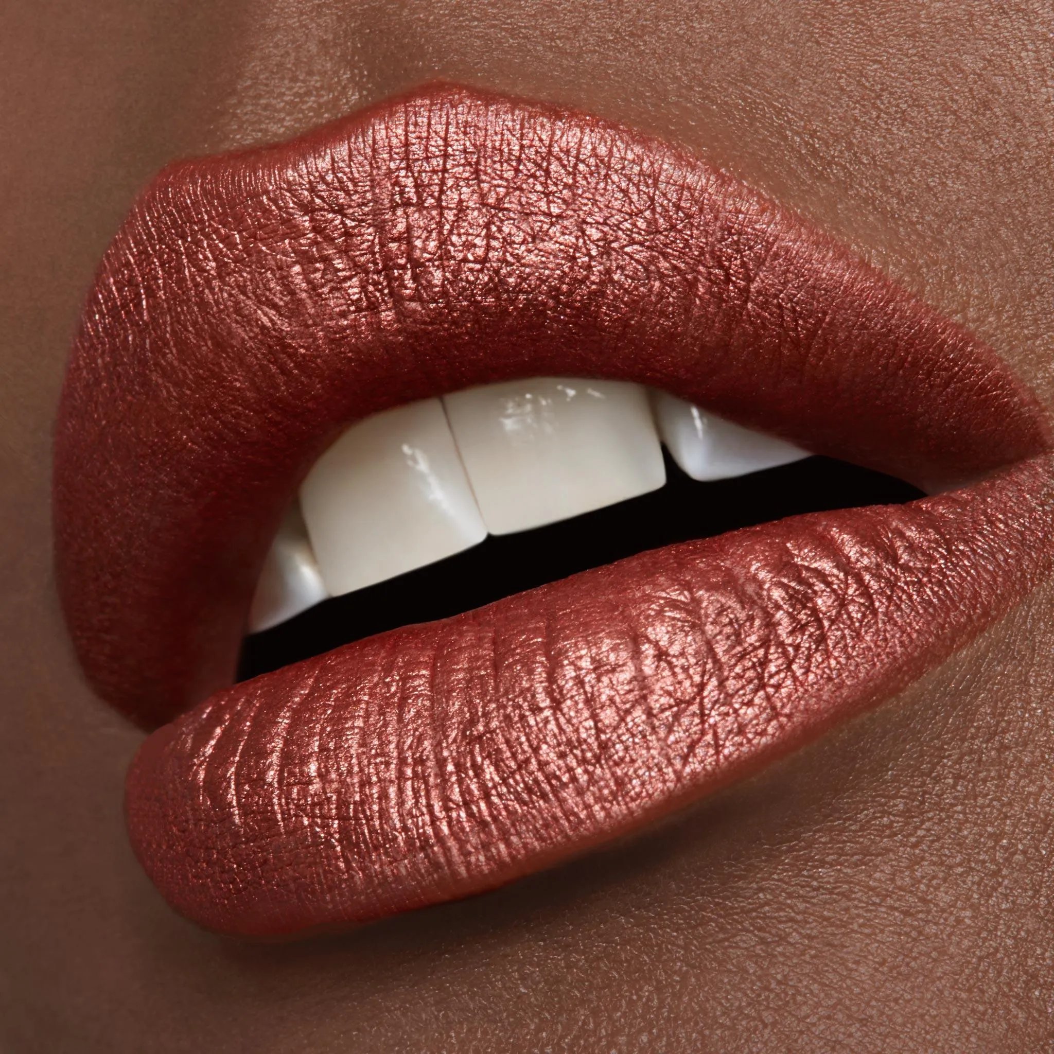 Film Noir | A Frosted Rich Golden Bronze Liquid Lipstick