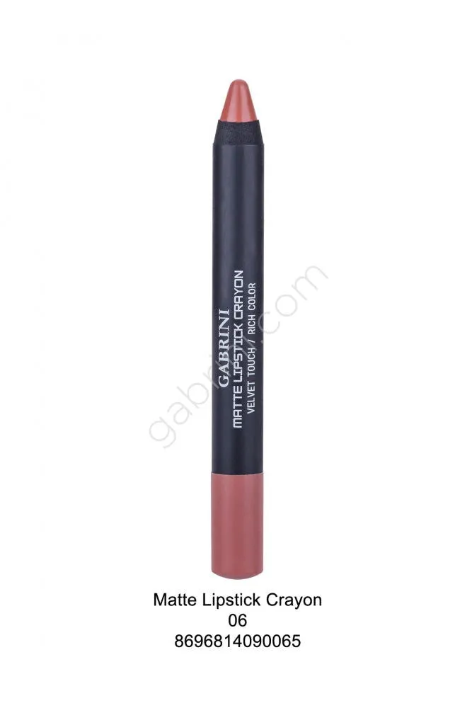 Gabrini Matte Lipstick Crayon Rich Color - 06