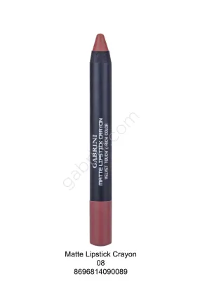 Gabrini Matte Lipstick Crayon Rich Color - 08