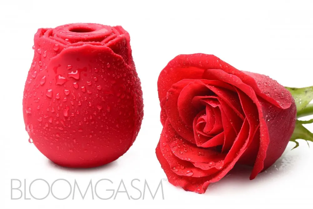 Inmi Bloomgasm Wild Rose 10x Silicone Rechargeable Clit Stimulator with Suction