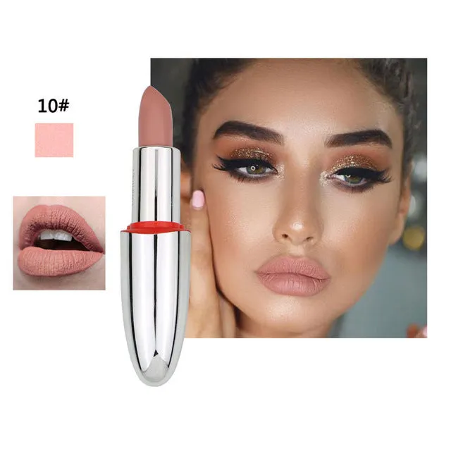 matte lipstick lipstick waterproof velvet lipstick glossy brown nude matte lip makeup lasting lipstick