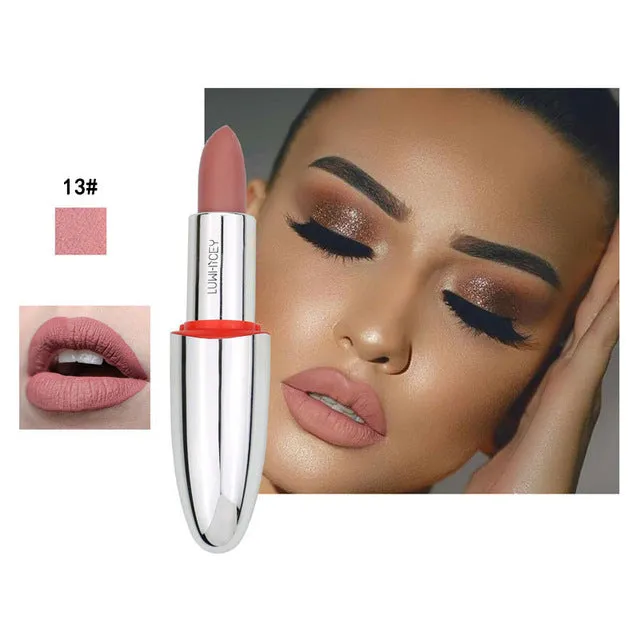 matte lipstick lipstick waterproof velvet lipstick glossy brown nude matte lip makeup lasting lipstick