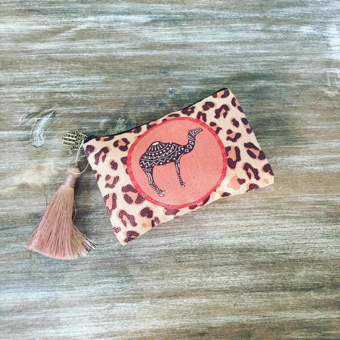 Set of 3 Make-up Bags - Leopard