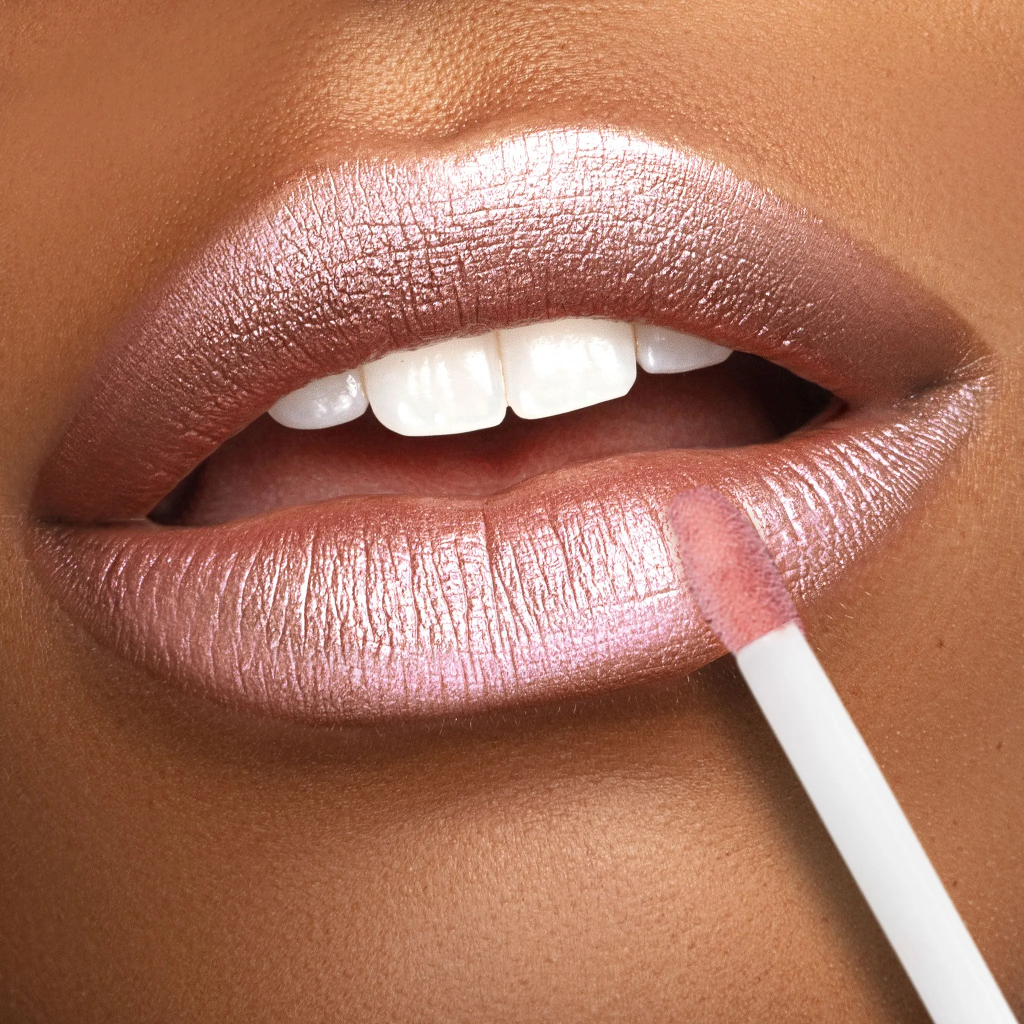 Soft Box  | A Pale Nude/Pink With Silver And Gold Shimmer Liquid Lipstick