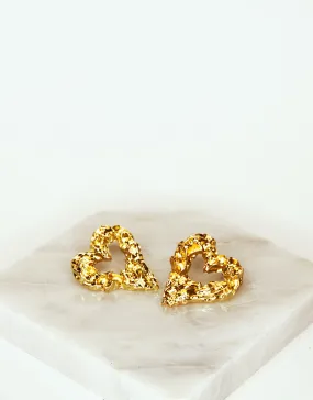 SWEETHEART STATEMENT EARRINGS GOLD