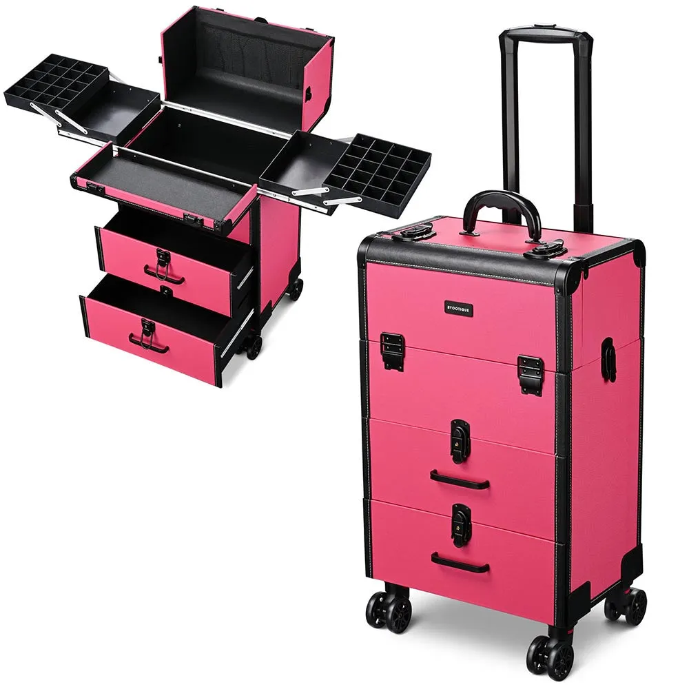 TheLAShop Rolling Makeup Case with Drawers