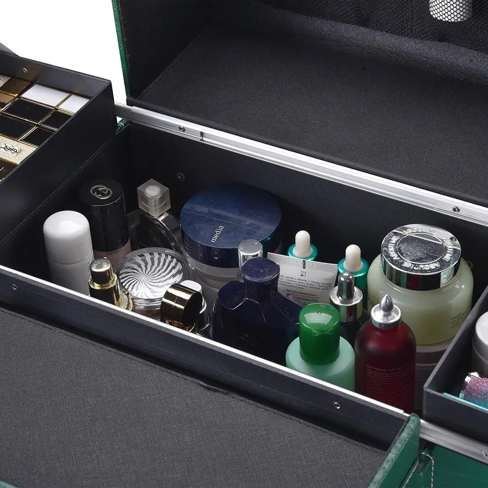 TheLAShop Rolling Makeup Case with Drawers